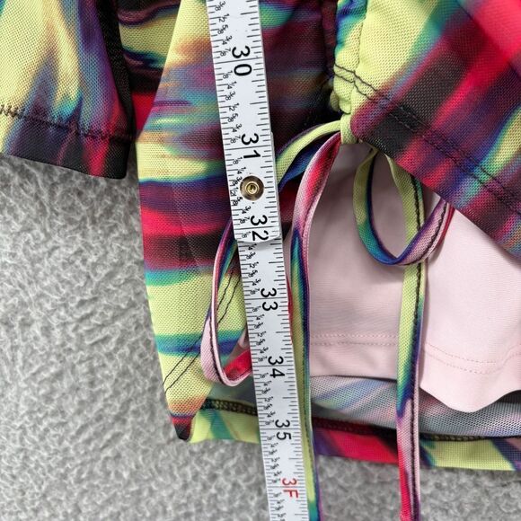 Camila Coelho Vivian Mini Dress Blue Hallucinogen Size Medium NEW - Picture 10 of 16